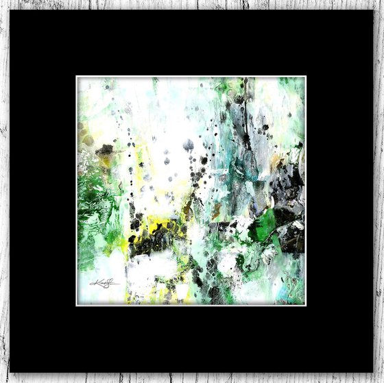 Abstract Dreams 22 - Mixed Media Abstract Painting in mat by Kathy Morton Stanion