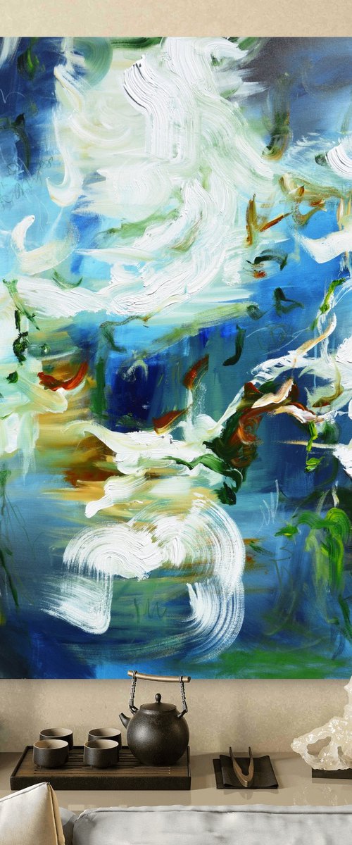 Blue road under the ocean by Andrada Anghel