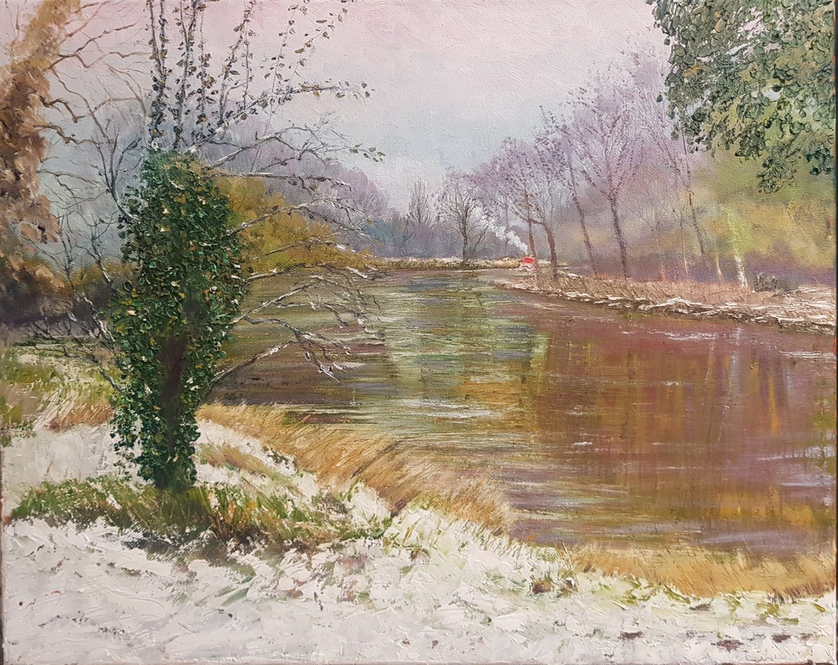 Winter Thames at Kelmscott by Michele Wallington
