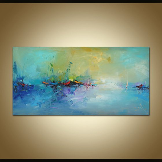 Tale for the summer 5, Abstract Landscape Painting