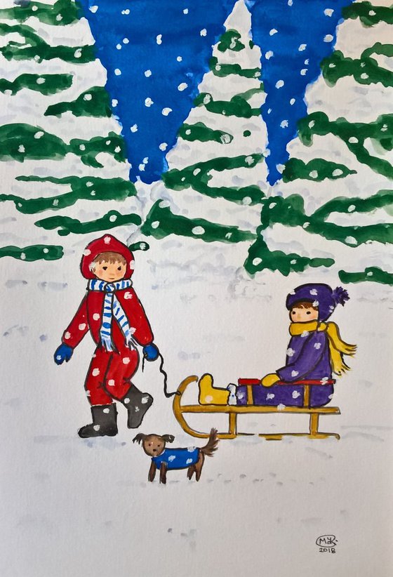 Children in a Winter Wonderland