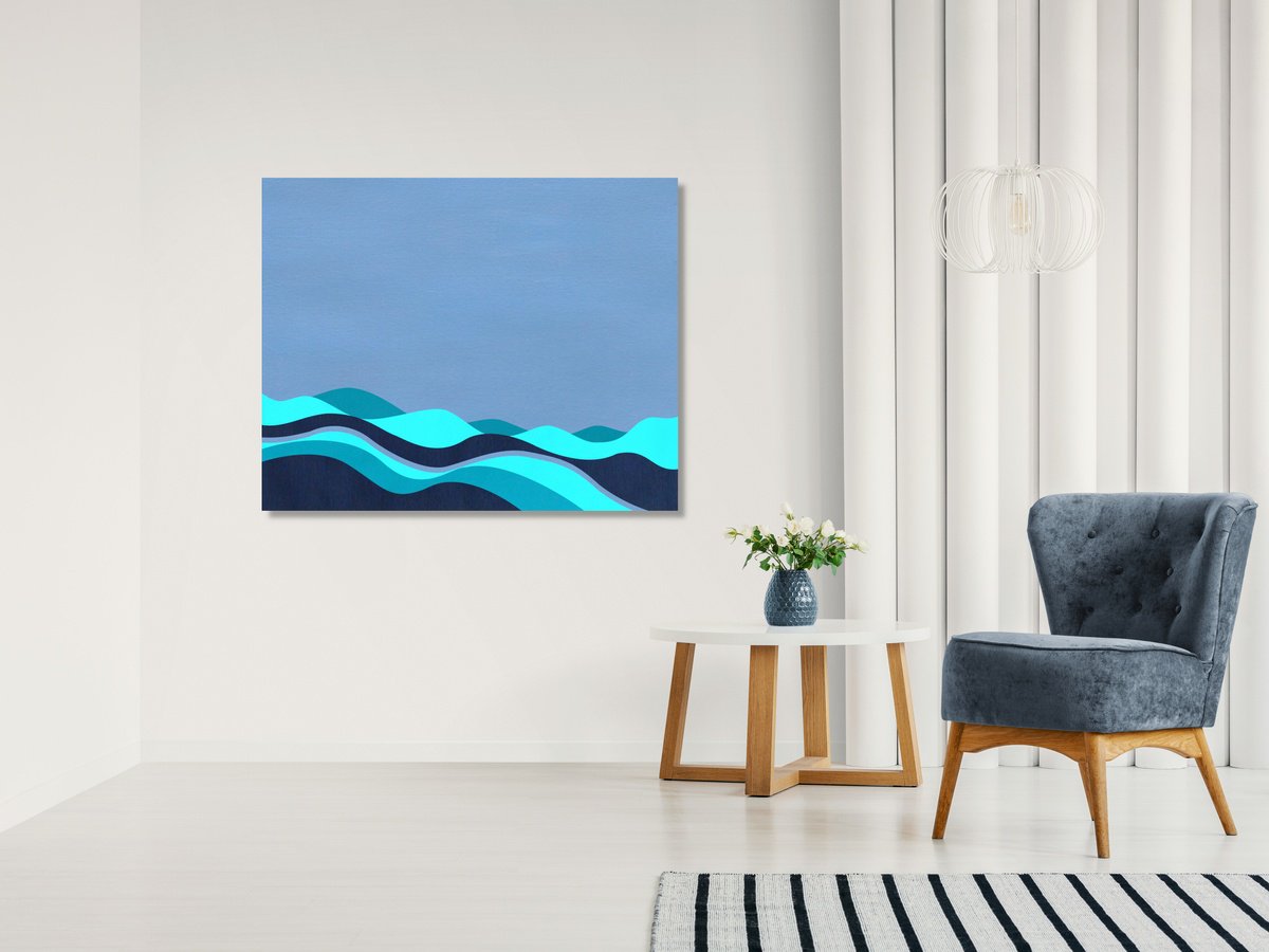 Abstract Seascape #02 by Marina Krylova