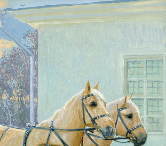 The cart with horses