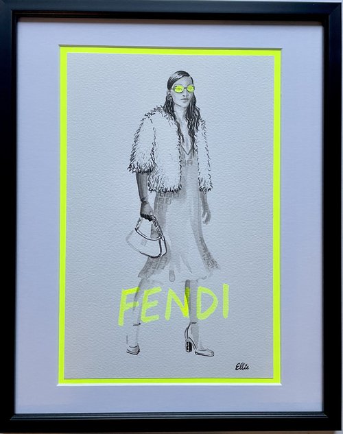 Fendi Original Fashion Illustration by ellisartworks