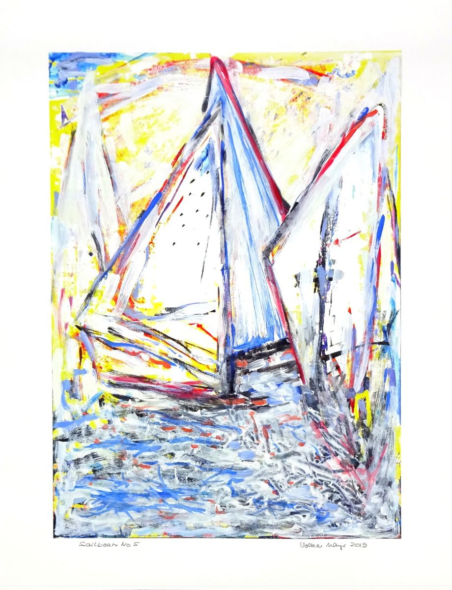 Sailboats Nr. 5 by Volker Mayr