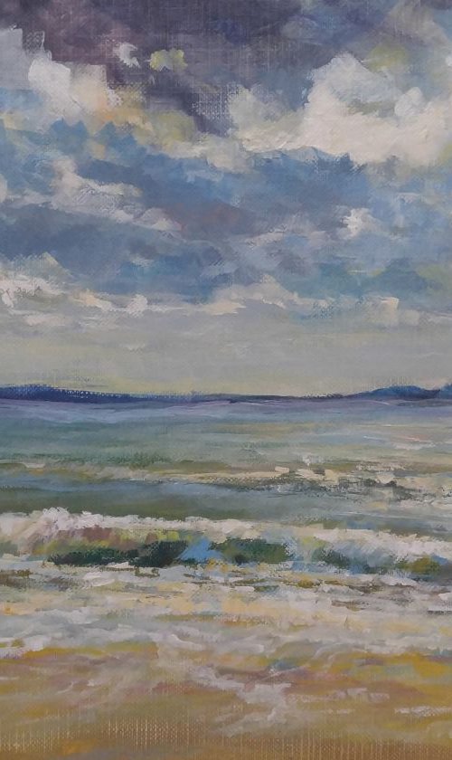 There on the far away shore, 7.9x11.4'' -(reserved) by Alexander Koltakov