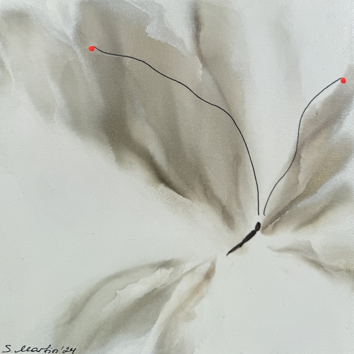 Abstract Animal Painting By Svetlana Martin, 10 X 10", Scattering Dreams-Ii, Original Artwork