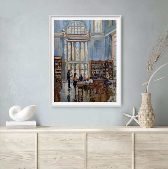 Public Library. The Quiet Hour.