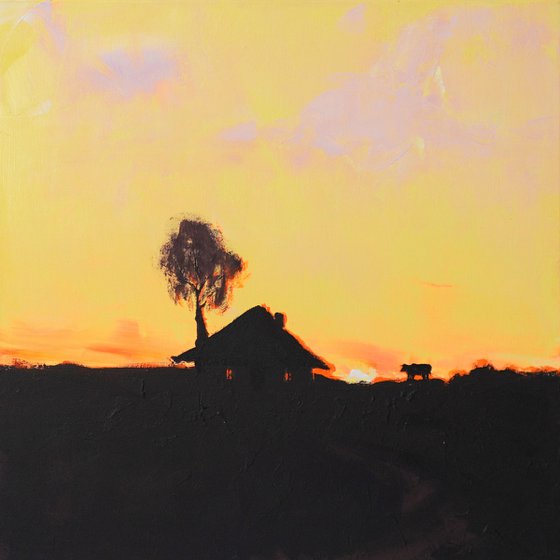 Warm Twilight Silhouette