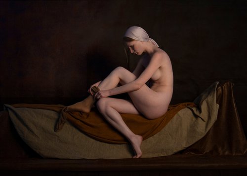 Girl with stocking by Rodislav Driben