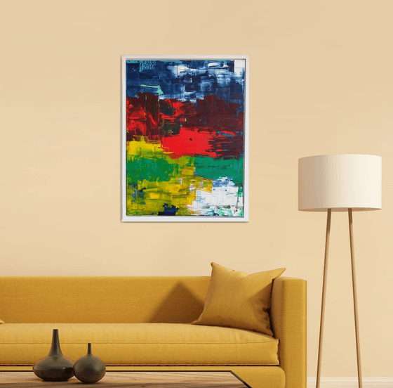 Something in the air (framed painting)