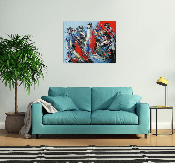 Jazz Band on Canvas