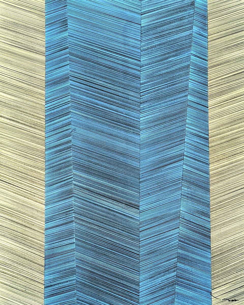 Abstract Acrylic Painting By Tehos, 31 X 39", Tehos - Abstraction Ld06, Original Artwork