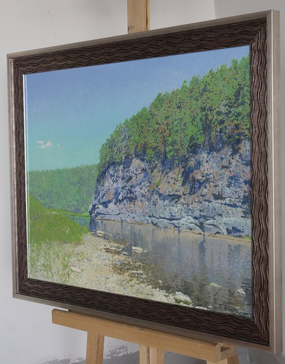 The Chusovaya River at noon