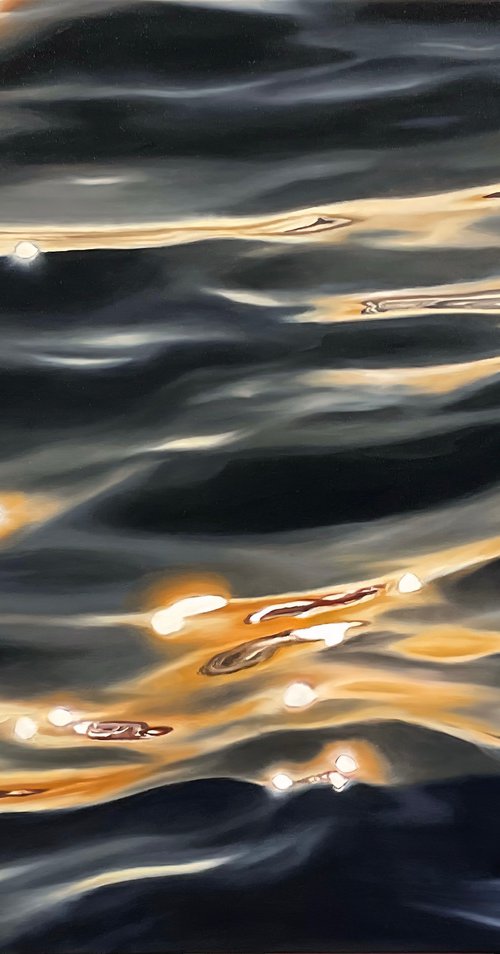 Golden Hour Waterscape by Alla Kallass