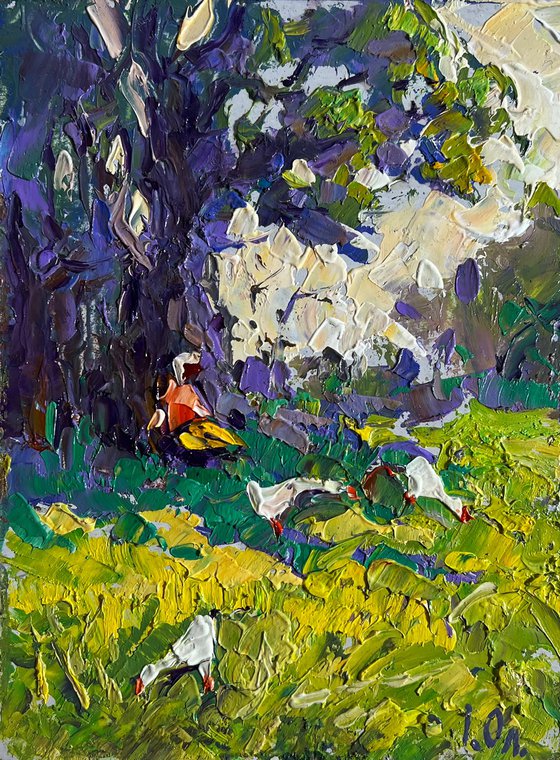 Relaxing in the meadow