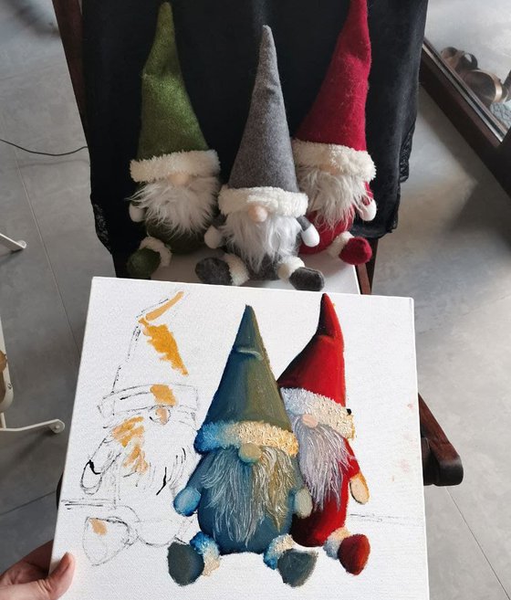 Christmas gnomes. Xmas gift.