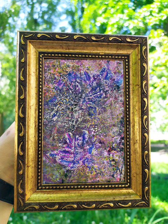 Hand flowers #1 (5'' x 7'' framed)