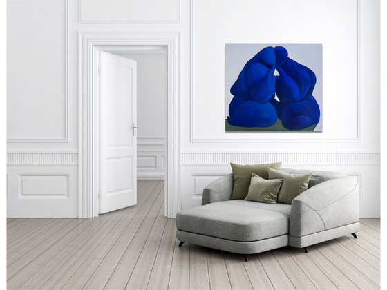 Lovers in blue forever