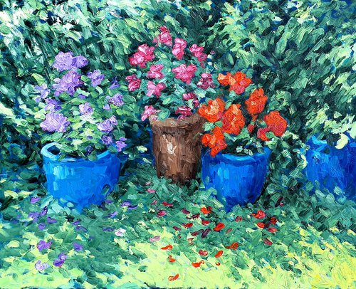 Flowers in our garden by Colin Ross Jack