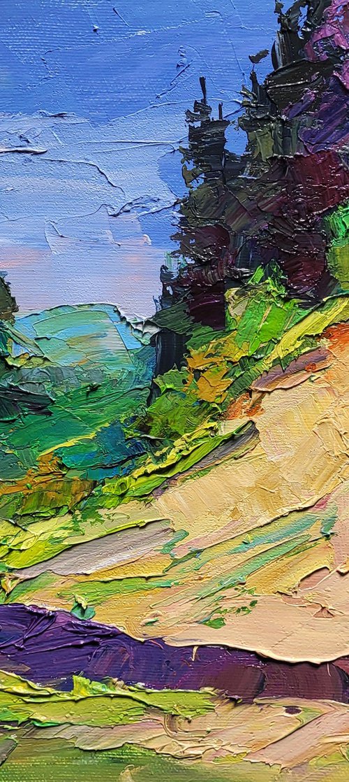 Near a Mountain Stream by Boris Serdyuk