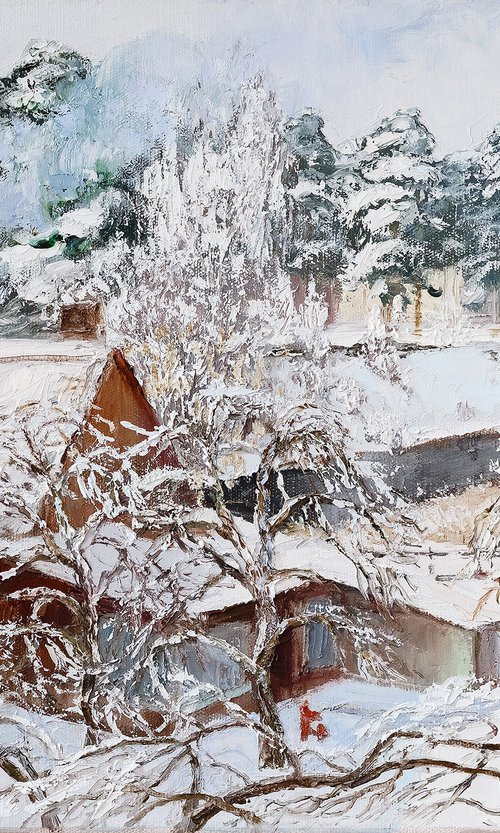 Snow Covered Apple Garden by Sergej Seregin