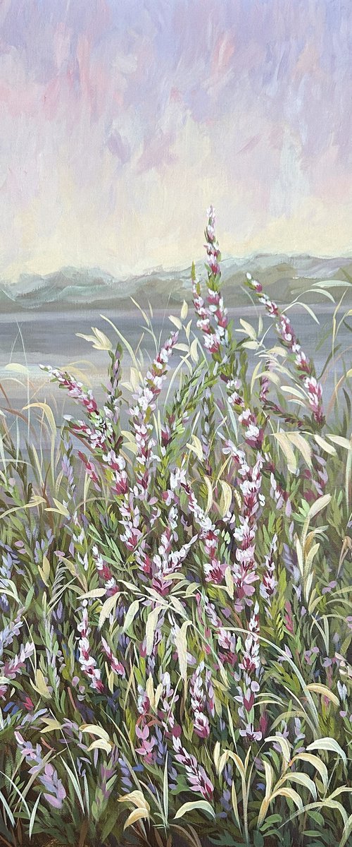 Heaths by the Lake by Gabriele Prismantaite