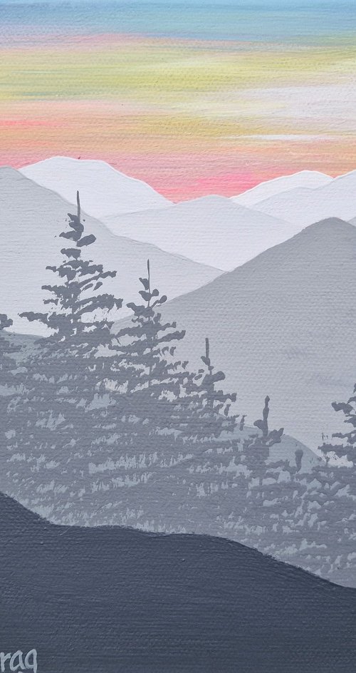 Sunset on Walla Crag by Sam Martin