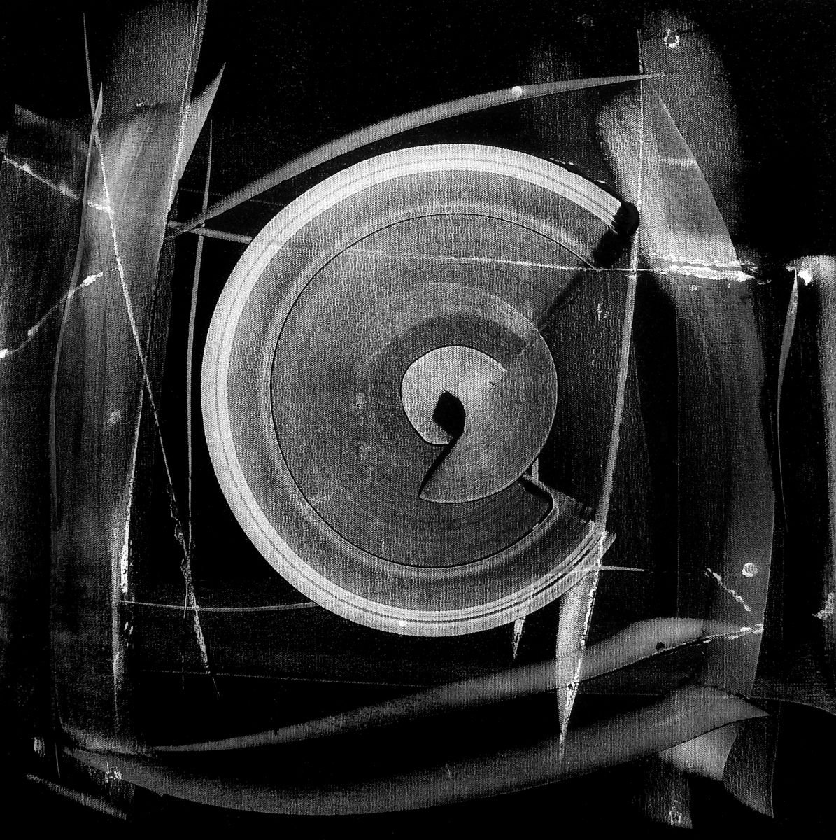 Expressive Abstract Acrylic Painting By Newel Hunter, 24 X 24", Blackbird, Original Artwork