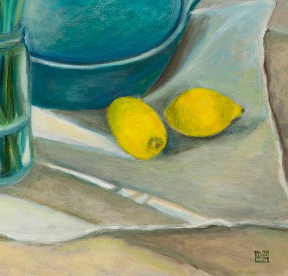 Still Life With Lemons FRAMED