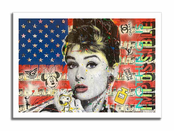 Audrey Hepburn Flag