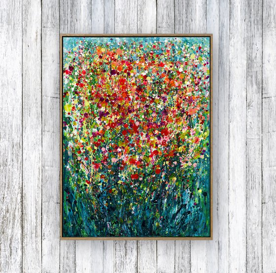 Oh Happy Joy! - Floral Painting by Kathy Morton Stanion