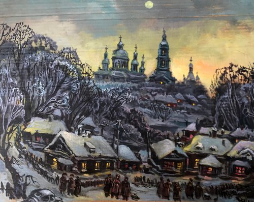 Winter evening by Oleg and Alexander Litvinov