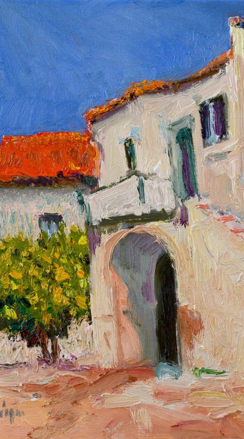 Old House in a Greek Village by Suren Nersisyan