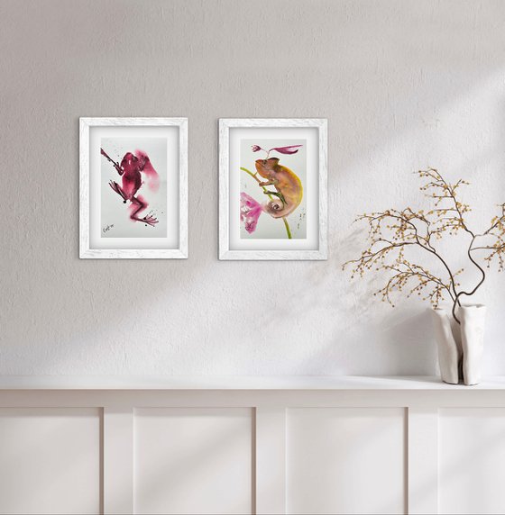Animal: Chameleon and Frog