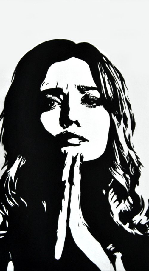 Stay safe / 80 x 60 cm by Simona Tsvetkova