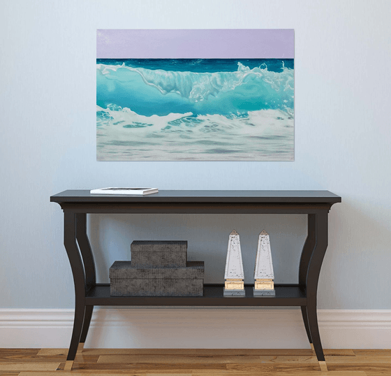 Teal Harmony. Ocean wave