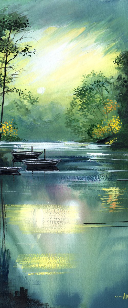 Serenade of the Quiet Waters by Anil Nene