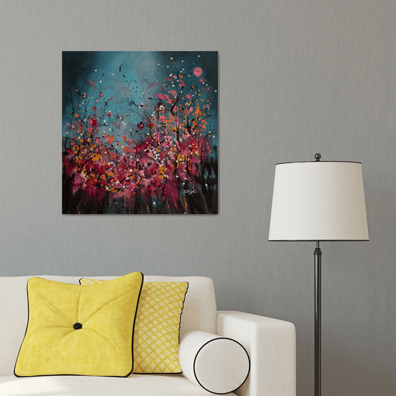 Bohemian #2 - Original abstract floral landscape