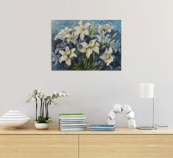 White lilies