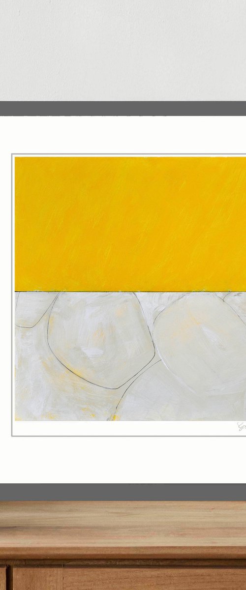 beach YELLOW SKY 1 by Adrian Bradbury