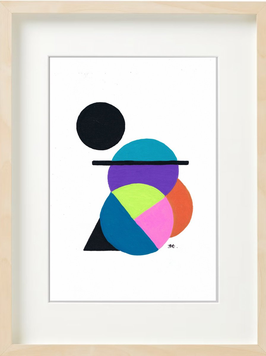 Abstract Acrylic Painting By Carla Sa Fernandes, 13 X 17, Ss55.S1, Original Artwork