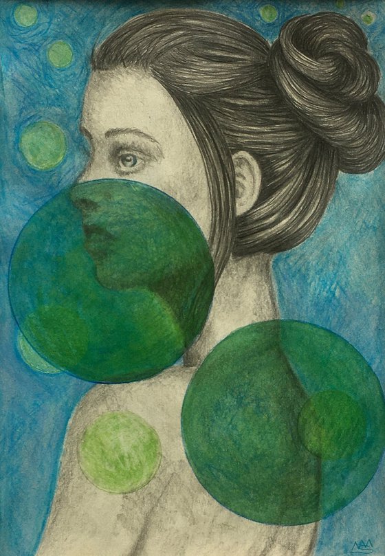 Vrouw in het groen - Woman in green