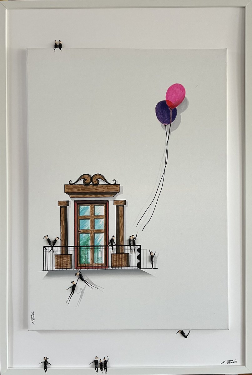 Abstract Portrait Acrylic Painting By Eka Peradze, 25 X 37, Freedom People Eka Peradze, Original Artwork