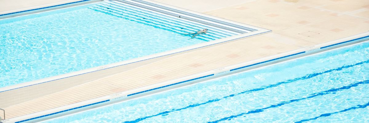 Geometric Photograph , Natatorium No.2 By Serge Horta, 60 X 20, Artwork For Sale On Artfinder