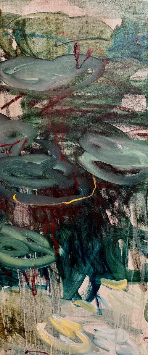 Summer pond. Reflections by Lilia Orlova-Holmes