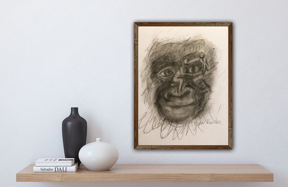 Study of a Gorillas Face