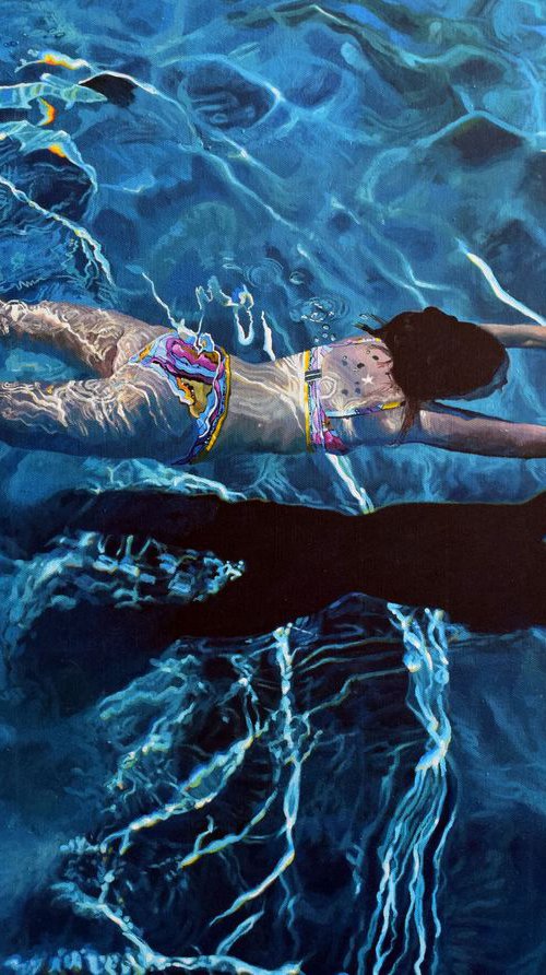 Underwater Painting - Solace by Abi Whitlock