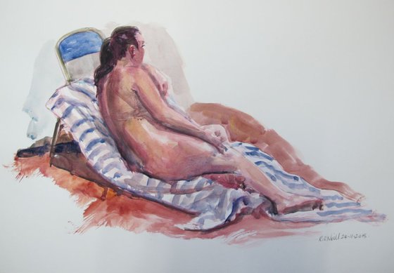 reclining female nude