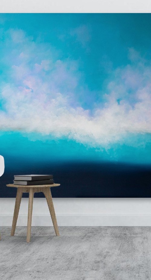 Seascape painting DEEP INSIDE by Larissa Uvarova